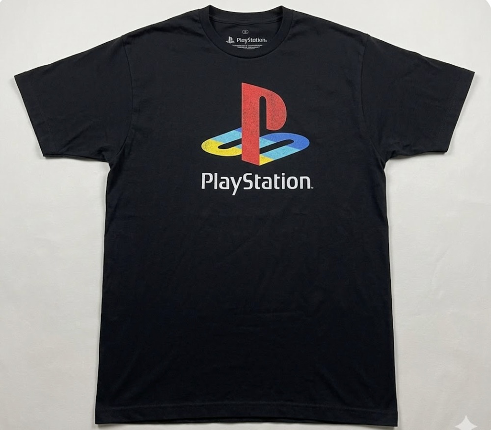 NWT PlayStation Classic Logo T-Shirt Size Medium Sony Retro Gaming Tee